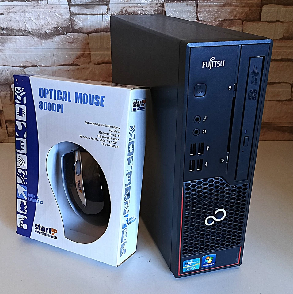 Pc Fujitsu Esprimo C700 I5-2400 / 4 GB / 320 GB / DVD / Mouse Nuovo - Perfetto - Immagine 3 di 3