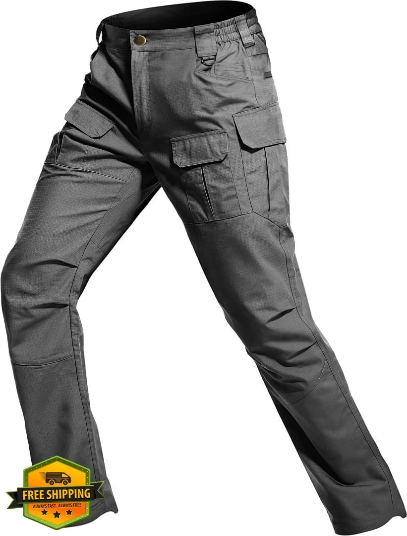GARTENBOKER Men's Ripstop Water Resistant Tactical Cargo Pants