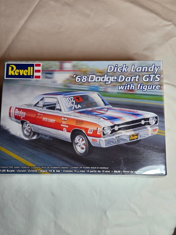 Dick Landy '68 Dodge Dart GTS with figure Plastic Model Kit by Revell #85-2831