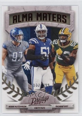 2024 Prestige Alma Maters Xtra Points Red /399 Aidan Hutchinson Kwity Paye 0ym4