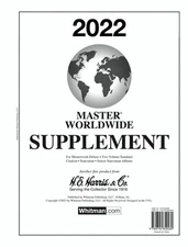 2022 Master Worldwide Supplement Pages Harris Stamp Album Collection Sheets New