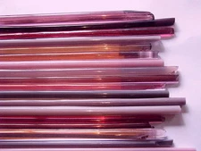 1lb Devardi Glass Rods Lampwork COE 104, Mixed Pinks