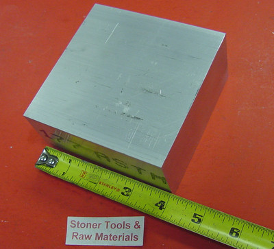 2'' X 4'' ALUMINUM 6061 FLAT BAR 4'' long SOLID T6511 Extruded Mill Bar Stock New