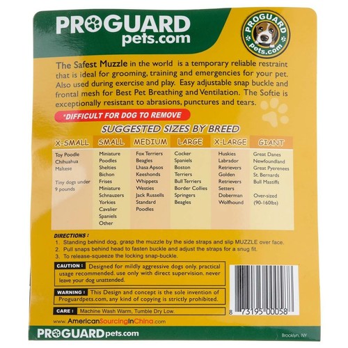 Bozal Proguard Softie para perro - Bozal suave y cómodo para perros - Imagen 3 de 3