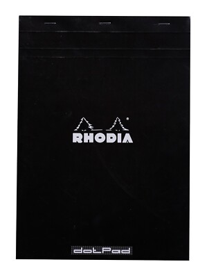 Rhodia Staplebound Notebook 8 x 11 Dot Grid paper Black