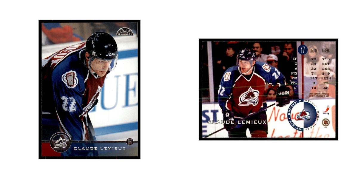 Claude Lemieux 1996 Leaf #17 Hockey Cards Hockey Card NM | eBay