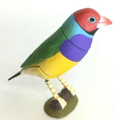 Choco Egg Mini Figure Bird Gouldian Finch Red Kaiyodo Furuta Japan