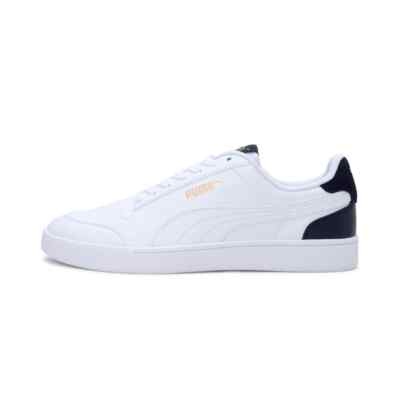 Puma Shuffle Herren Weiß Schuhe Freizeitschuhe Sneaker Turnschuhe (309668-05)