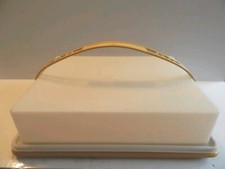Tupperware Rectangular Sheet Cake Carrier 622-2 Harvest Gold w/ Handle 9x13