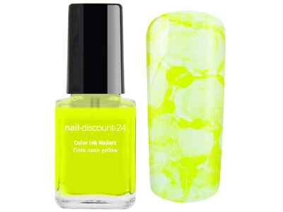 Ink Color neon yellow NailArt Farbe Tinte XXL 12ml Polish Blooming Smoke LackGel