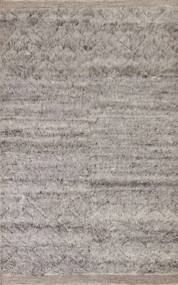 Moroccan Trellis Oriental Area Rug 5x8 Hand-knotted Plush Wool Carpet