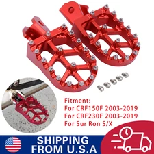 CRF150F Foot Pegs Motorcycle Footpegs CNC For CRF150F CRF230F 2003-2019 Sur Ron
