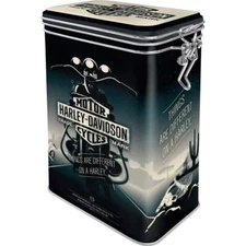 Nostalgic-Art - Metal Food Coffee Storage Tin Container Box - Harley Davidson