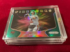 Tom Brady 2020 Panini Prizm Green Fireworks #19 Super Bowl Buccaneers Card MINT!