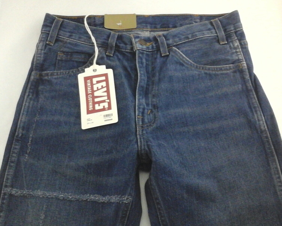LEVI'S Vintage 1969 606 Slim Fit Big E Orange Tab Rip & Repair