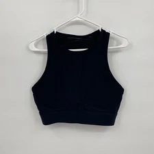 Fabletics Women's Sports Bra Lightweight Casual Solid Black Size Unknown