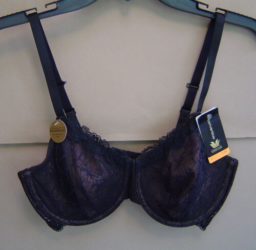 NWT $65 WACOAL 32DD Black VIVID ENCOUNTER CONVERTIBLE RACER Underwire Bra 855295 - 第 1/9 張圖片