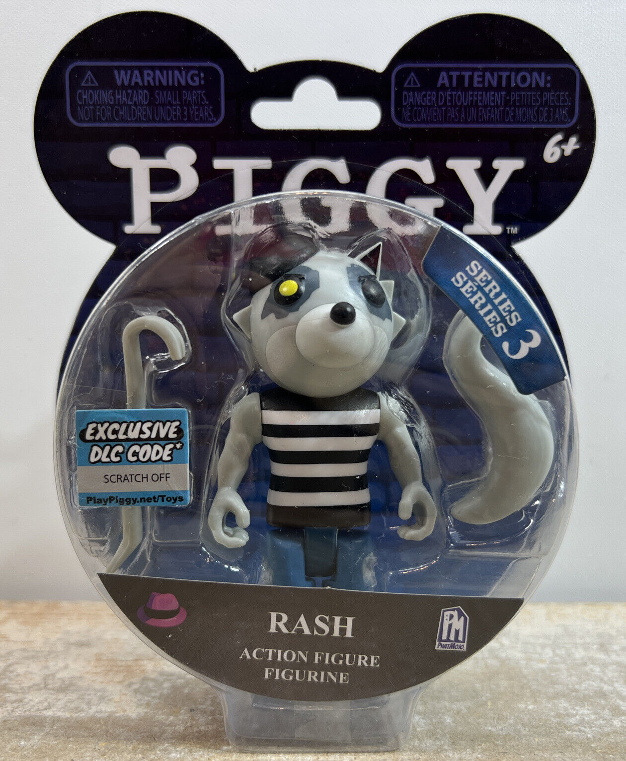 PIGGY RASH 3.5” Series 3 Action Figure Toys Roblox w/ DLC Exclusive Code!