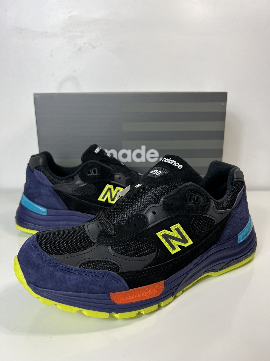 New Balance 992 Made In USA Black Purple M992LT Men's Size 8 New Balance 992 Made In USA Black Purple M992LT Men's Size 8