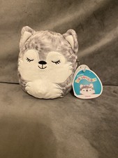 Squishmallow 5" Heidi Husky Soft Charcoal White Tie Dye Plush BNWT Free Ship