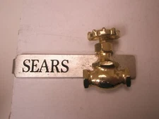 Sears Ball Gate Valve Vintage Tie Bar Clip plumber pipe fitter