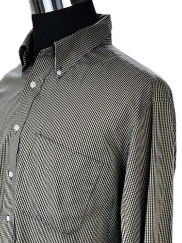 Hathaway Mens Cotton Blend Long Sleeve Button Front Shirt Wrinkle Free SZ 17-34 - 第 5/9 張圖片