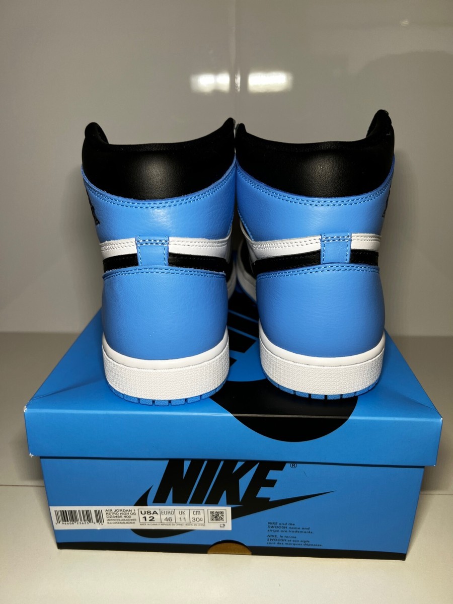 Nike Air Jordan 1 Retro OG High UNC Toe Men Size 12 DZ5485