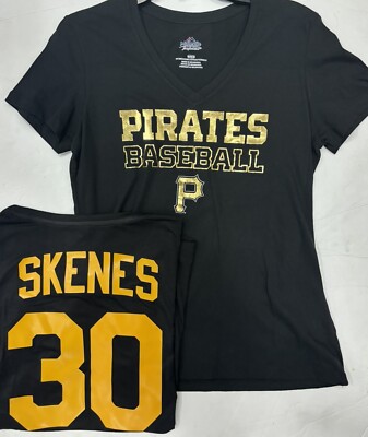 Paul Skenes Pittsburgh Pirates Woman s V Neck Shirt Jersey Size Medium New