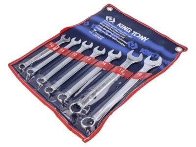 1207MR Spanner Set Ring Jaw 10mm,11mm,12mm,13mm,14mm,17mm,19mm KING TONY