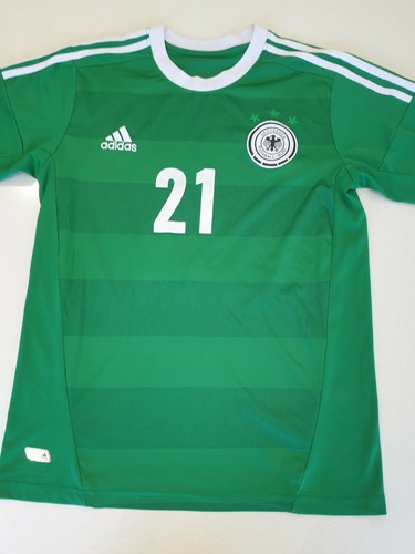 Adidas Germany Deutscher Fussball Bund Jersey Mens Size S Green - Picture 2 of 8