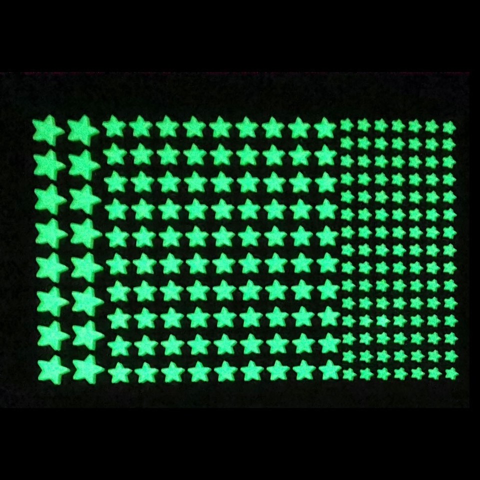 413 Pcs Dots Glow In The Dark Star Wall Sticker Kids Bedroom Room