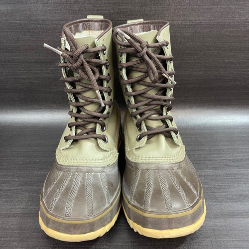Scarpe impermeabili Sorel 1964 Premium da donna taglia 6 verde marrone stivali anatra - Foto 7 di 12