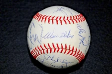 SCARCE  WALT ALSTON SIGNED BASEBALL 23 SIGNEES 1967 HOF+ 21 MORE JSA DODGERS !