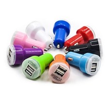 2.1A CAR LED light USB A/C CHARGER travel power FOR apple iphone 4S 5 6 7 8 X