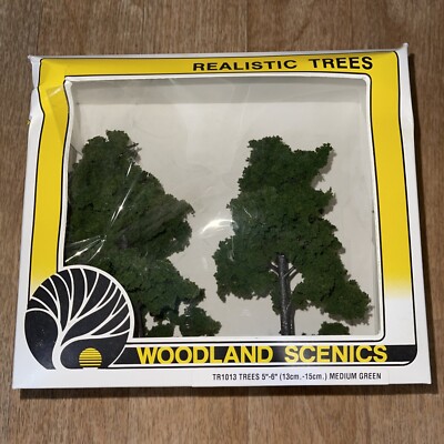 Woodland Scenic TR1013 Medium Green Realistic Trees 5 -6  New