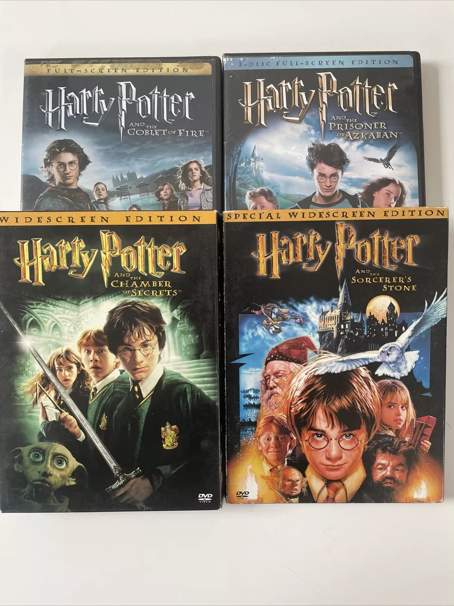 Harry Potter 4 DVD Lot Movies 1 4 All Bonus Discs Included