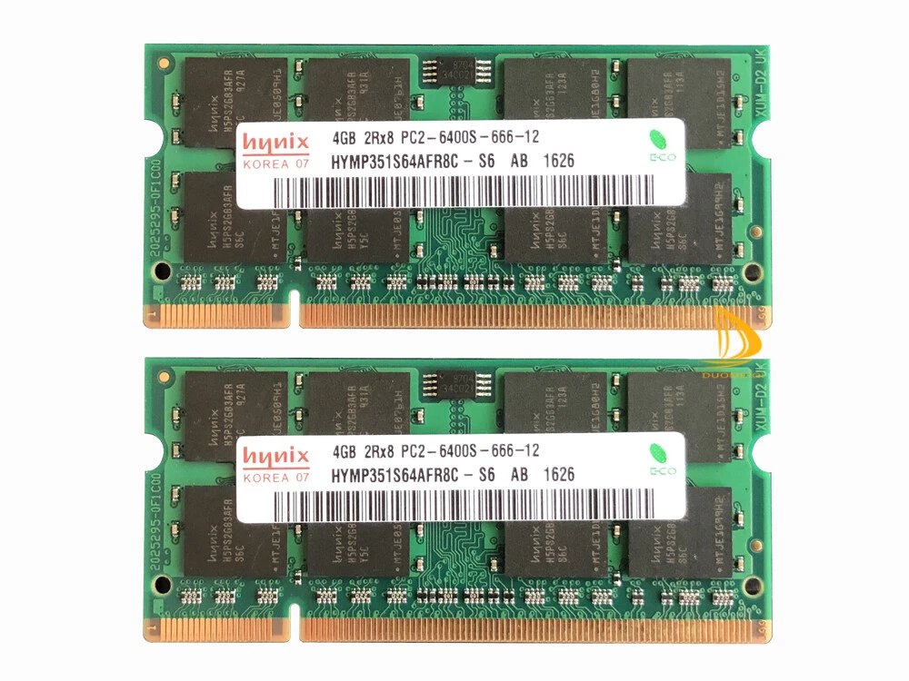 Mémoire RAM 4GB DDR2 (2x 2GB) Pour PC Portable HP Dv6000 / Dv9000 Série - Occasion Testée