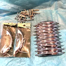 12 Vintage Chrome Drawer Pulls Stair Stepped Side Cabinet Door Handle Amerock