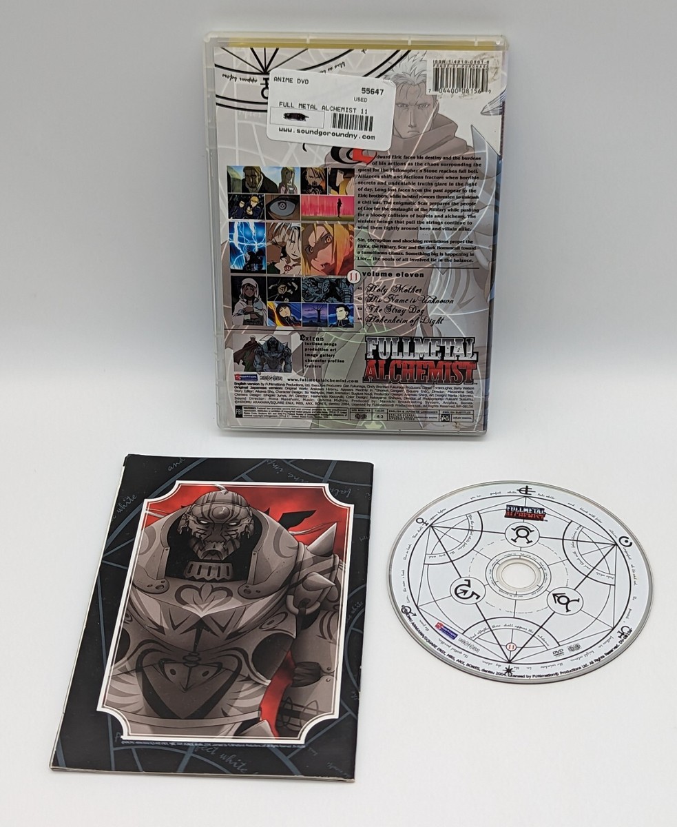 Fullmetal Alchemist Vol 11 Becoming the Stone Episodes 41-44 Sign
