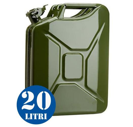 TANICA MILITARE CARBURANTE 20 LITRI METALLO JERRY CAN FUEL JERRYCAN STEEL LITERS - Foto 11