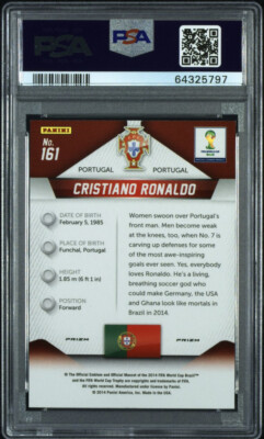 Cristiano Ronaldo 2014 Panini Prizm World Cup BLUE PULSAR #161 SSP
