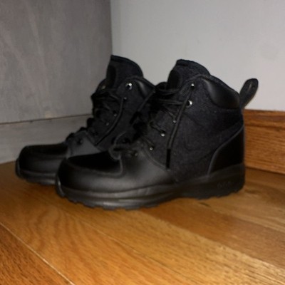 Nike Boys Black Lace-Up Ankle Boots Bootie US 3Y EU 35 UK 2.5 613547-001