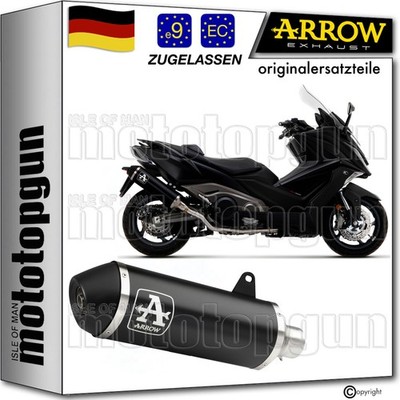 auspuff open schwarz c urban arrow fur kymco ak 550 2025 25 2026 26
