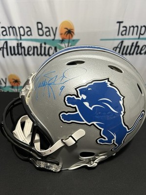 Matthew Stafford Signed Vintage Detroit Lions Speed Full Size