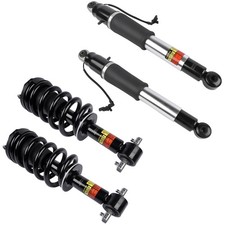 2Pcs Front Suspension Strut and Coil Spring Assembly and 2Pcs Rear Air Shock Abs