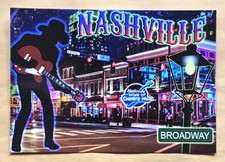 Postcard TN: Broadway, Nashville, Tennessee 