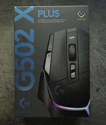 Logitech G502 x Plus Wireless Gaming Mouse Black, Customizable RGB