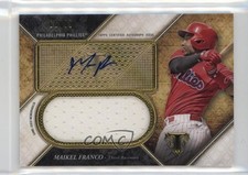 2017 Topps Triple Threads Unity Jumbo Relics 66/99 Maikel Franco Auto 1ek2