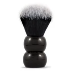 RAZOROCK Snowman Shaving Brush Tuxedo Plissoft Synthetic 24mm Hair Fine Resin