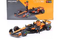 L. Norris Mclaren MCL38 #4 Sieger Miami Gp Formel 1 2024 Mit Figur 1:24 Bburago